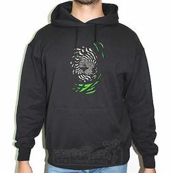 FELPA FRUIT OF THE LOOM Lion vortex black and white eyes gre