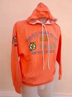AMERICAN SYSTEM Felpa  cotone 100% ANNI 80 Arancione VINTAGE