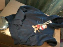 felpa maglia disney tg s brontolo come nuova cappuccio e lac
