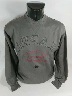 KAPPA  felpa maglia girocollo Tg  S grigia , vintage,belliss
