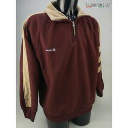 Felpa Maglia Pile OXER SPORT Bordeaux Borgogna  SUPER CALDO 