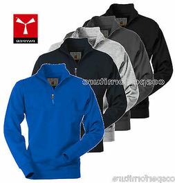 Felpa mezza zip cotone maglia garzata vari colori Canada Pay