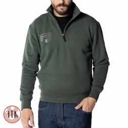 BE BOARD FELPA MEZZA ZIP TAGLIE FORTI UOMO