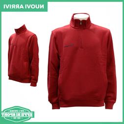 felpa mezza zip uomo maglia ragazzo casual