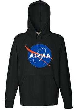 Felpa NASA ANSIA divertente nera 10126