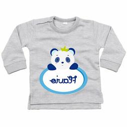 Felpa neonato personalizzata con nome panda