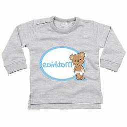 Felpa neonato personalizzata con nome tenero orsetto