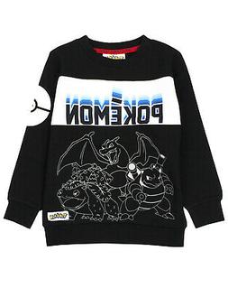 Felpa nera Pokemon Boy Felpa neon Pokeball Panel Personaggi 