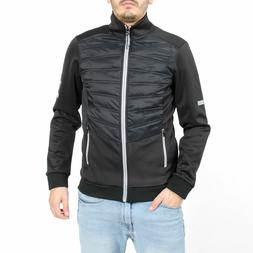 FRANKIE GARAGE Felpa Nera con Zip Senza Cappuccio Nera