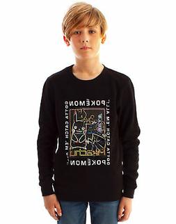 Felpa nera da giocatore per bambini di Pokemon Jumper Pikach