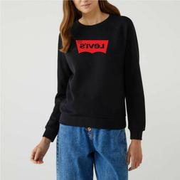 Felpa Nera donna personalizzata Levi's Levis - felpa girocol