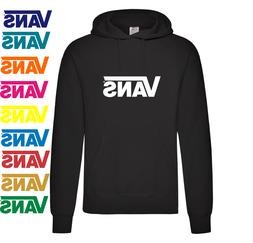 Felpa nera uomo con stampa VANS vari colori. Spedizione Grat