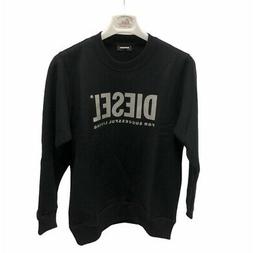 Felpa Nero Diesel Maglia Manica Lunga Bambina Ragazza Invern