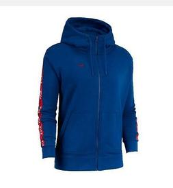 NIKE FELPA NSW ZIP W  - AZZURRO/ROSSO - AR3056-438