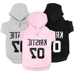 Felpa Per Cani Personalizzato Nome Abbigliamento Magliette C