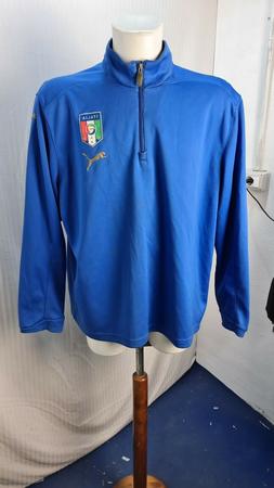 FELPA PER GLI UOMINI PUMA ITALIA TAGLIA XL AZZURRA