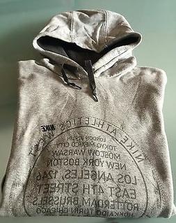 Felpa Nike per uomo, colore grigio chiaro, taglia XXL
