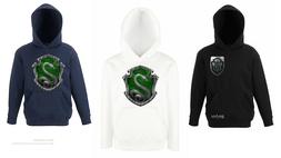 Felpa pesante con cappuccio Harry potter classe Serpeverde