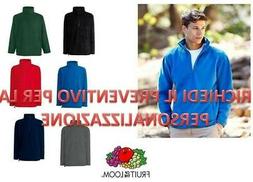 Felpa Pile Per Uomo Con Zip Fruit Of The Loom Maglia di Pile