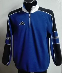 FELPA PILE ROBE DI KAPPA TG. MEDIUM AZZURRO BIANCO NERO 1/2 