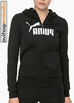 FELPA RAGAZZA/DONNA PUMA ESSENTIALS LOGO HOODED - 851811-01 