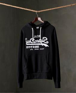Superdry Felpa ricamata con cappuccio, logo Vintage e monogr