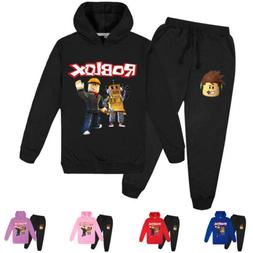 Felpa Roblox con cappuccio + pantaloni Tuta per bambini Felp