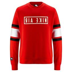 Nike Sportswear Felpa Rossa Girocollo Air Taglia S
