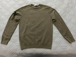 Felpa senza cappuccio STONE ISLAND taglia L colore VERDE mil