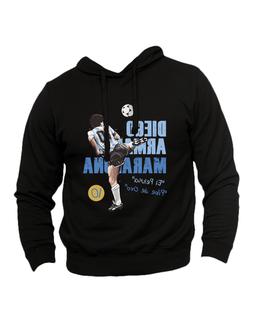 felpa senza tascone diego armando maradona calcio