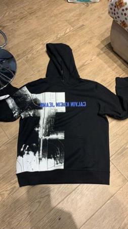 CALVIN KLEIN FELPA SENZA ZIP UOMO Nero