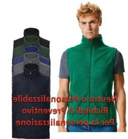 Felpa Smanicata Da Lavoro Uomo Gilet In Micro Pile Con Tasch