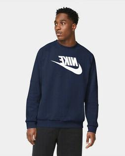 Nike Sportswear Crew Felpa Sportiva Girocollo pullover Blu U