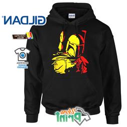 Felpa Star Wars Boba Fett Empire Guerre Stellari Cappuccio G