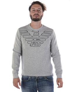 Felpa Emporio Armani Sweatshirt Hoodie Uomo Grigio 6Z1MP01JT