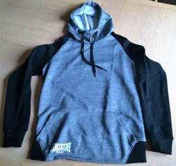 FELPA BOXING CLUB TAGLIA M GRIGIA E NERA CAPPUCCIO TASCA CEN
