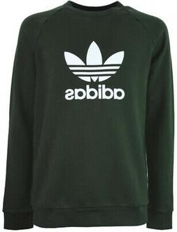 Adidas FELPA TREFOIL CREWNECK VERDE DM7834
