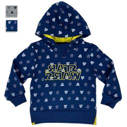 Felpa ufficiale Disney con cappuccio stampa Star Wars bambin