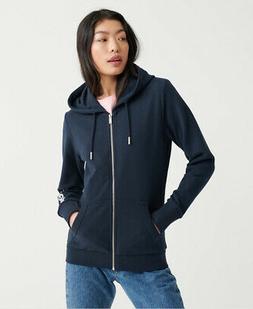 Superdry Felpa unbrushed con cappuccio e zip Swiss Logo