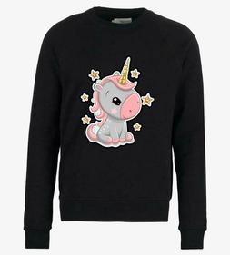 felpa unicorno ragazza donna manica lunga cotone