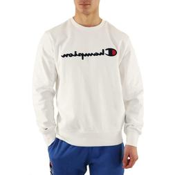 FELPA CHAMPION UNISEX 212575 S19 WW0001 BIANCO WHITE GIROCOL