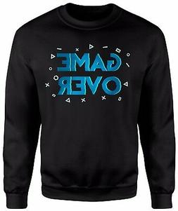 Felpa Unisex "Game Over" Felpa invernale Sit-in senza cappuc
