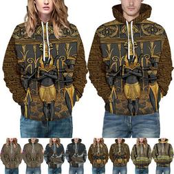 Felpa Unisex Invernale con Cappuccio Larga Donna Stampa Tagl