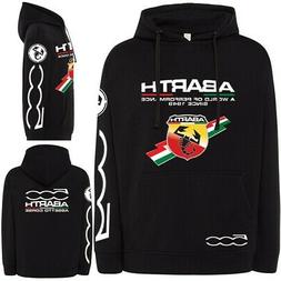 FELPA UNISEX PERSONALIZZATA STILE ABARTH CORSE COLORE NERO