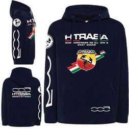 FELPA UNISEX PERSONALIZZATA STILE ABARTH CORSE COLORE BLU