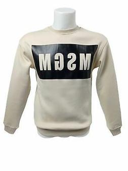 Felpa uomo MSGM 2440MM68 23 regular con box logo