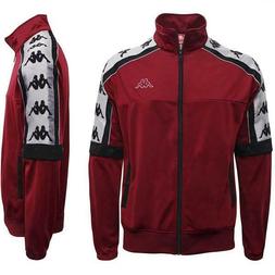 FELPA KAPPA UOMO 303IT90 908 JACKET 10 MAN RED BORDEAUX ROSS