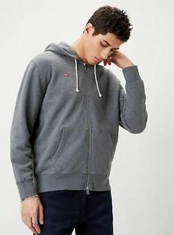 FELPA Uomo LEVIS 34584 0000 NEW ORIGINAL ZIP 0000 CHARCOAL H