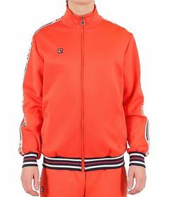Fila - Felpa Uomo Arancione Logo Vintage Giacca