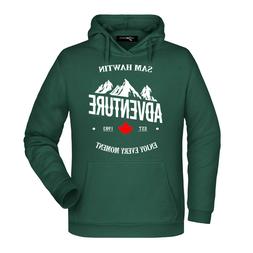 felpa uomo hawtin cappuccio adventure invernale verde forest